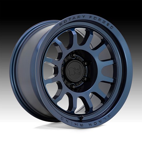 Black Rhino Rapid Midnight Blue Custom Truck Wheels 1